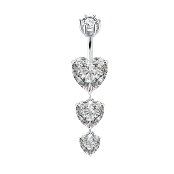Dangling Hearts navel ring Dangling Hearts navel ring in 925 sterling silver