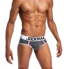 jm337grey-2 JOCKMAIL JM337 Tri-Tone Brief in grey