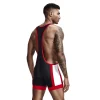9701 Two-Toned Wrestling Singlet black back 9701 Two-Toned Wrestling Singlet black back