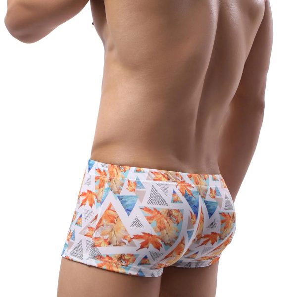 Brown Leaf Sunga Swim Shorts Side