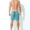 Sheer Large Mesh Shorts Cyan Rear Sheer Large Mesh Shorts Cyan Rear