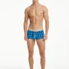 Plaid Fit Trunks 230503 Blue 2 Plaid Fit Trunks 230503 Blue