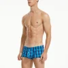Plaid Fit Trunks 230503 Blue 5 Plaid Fit Trunks 230503 Blue