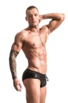 Alpha Male AERO Black Push-Up Swim Briefs