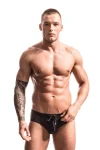 Alpha Male AERO Black Push-Up Swim Briefs