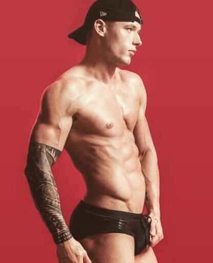 Alpha Male AERO Black Push-Up Swim Briefs