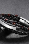 Amalgam Bracelet with Black & Brown Beads