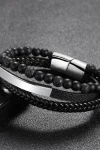Amalgam Bracelet with Black Beads