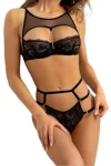Black Lace Strappy 2 Piece Set