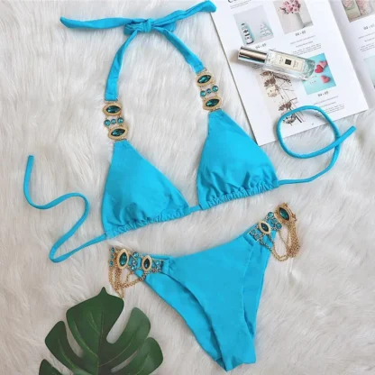Gemstone Bikini in Sapphire Blue
