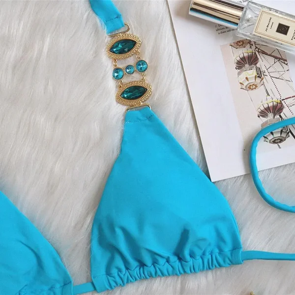 Gemstone Bikini in Sapphire Blue
