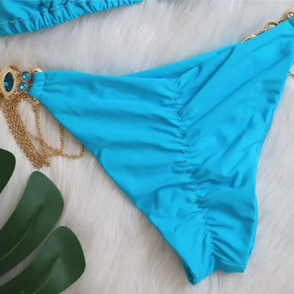 Gemstone Bikini in Sapphire Blue