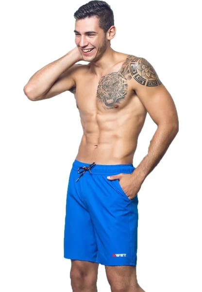 BWET FreeStyle Beach Trunks in Blue