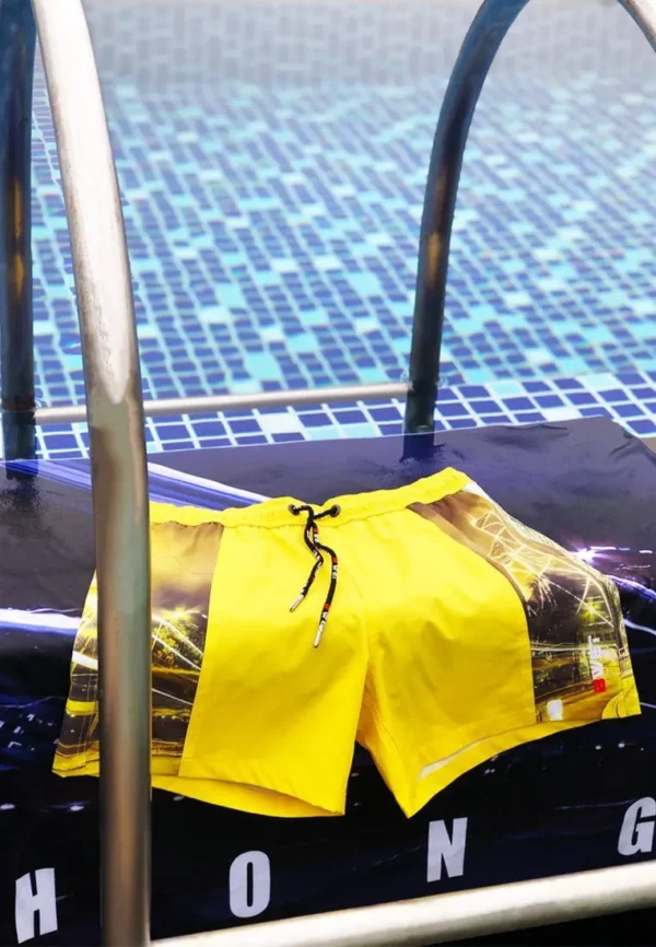 BWET Skyline Swim Trunks in Yellow