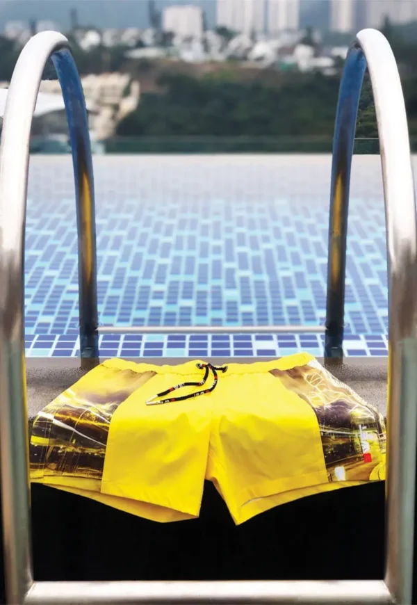 BWET Skyline Swim Trunks in Yellow