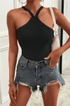 Center Strap Halter Top