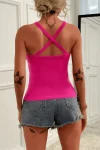 Center Strap Halter Top
