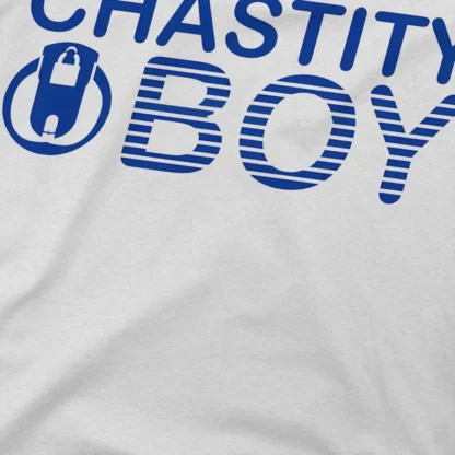 Chastity boy tee in white