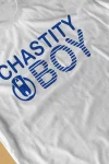 Chastity boy tee in white