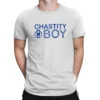 Chastity boy tee in white