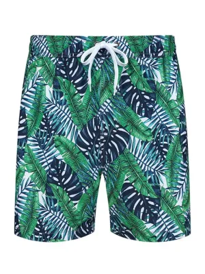 Colorful Floral Patterned Surfer Trunks