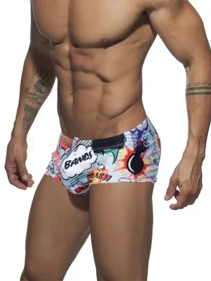 Comic Print Swim Shorts