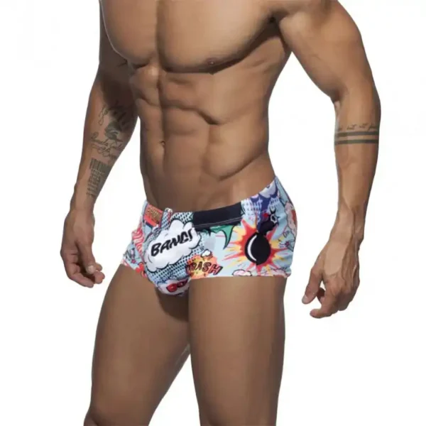 Comic Print Swim Shorts