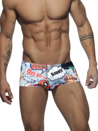 Comic Print Swim Shorts