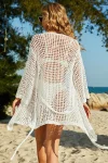 Crochet Mesh Kimono Cover-Up