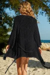 Crochet Mesh Kimono Cover-Up