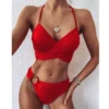 Crossover Bandage Halter Bikini