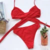 Crossover Bandage Halter Bikini