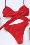 Crossover Bandage Halter Bikini
