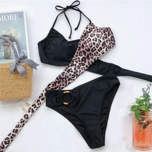 Crossover Bandage Halter Bikini