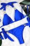 Crystal Ring Blue Bikini with Tie Sides in blue