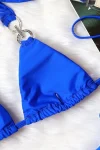 Crystal Ring Blue Bikini with Tie Sides in blue