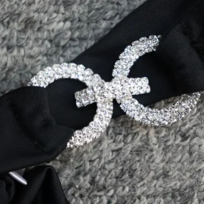 Crystal Ring Bikini with Tie Sides