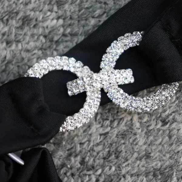 Crystal Ring Bikini with Tie Sides