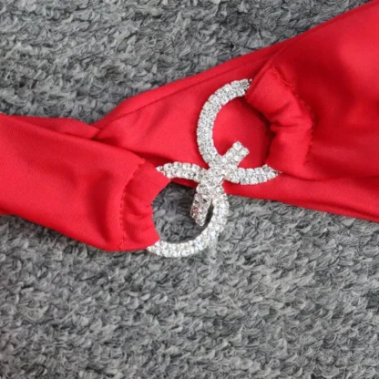 Crystal Ring Bikini with Tie Sides