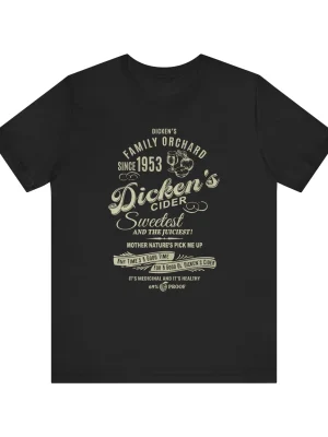 dicken-cider-tee-in-black1.webp Dicken's Cider Unisex Tee