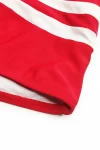 Double Stripe Swim Shorts in red