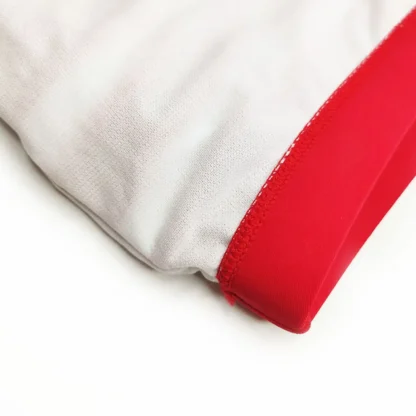 Double Stripe Swim Shorts in red