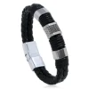 Duo Leather Bracelet in Black