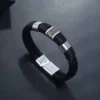 Duo Leather Bracelet in Black