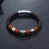 Duo Leather Bracelet in Brown