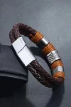 Duo Leather Bracelet in Brown