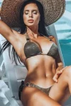 Elegant Gem & Crystal Bikini with Tie Sides