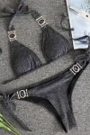 Elegant Gem & Crystal Bikini with Tie Sides