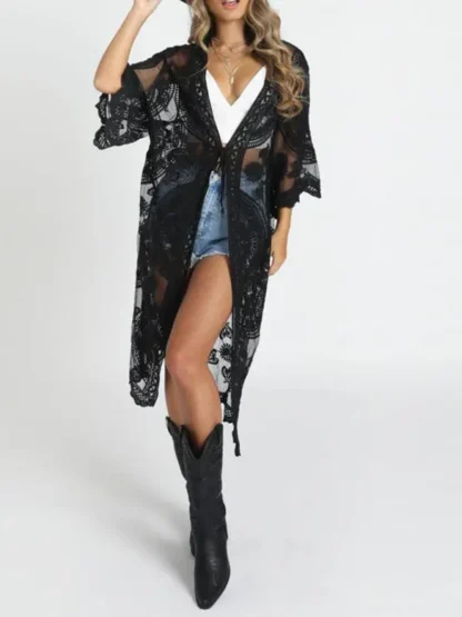 Crochet Lace Midi Cover-Up