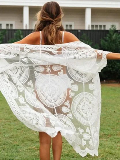 Crochet Lace Midi Cover-Up